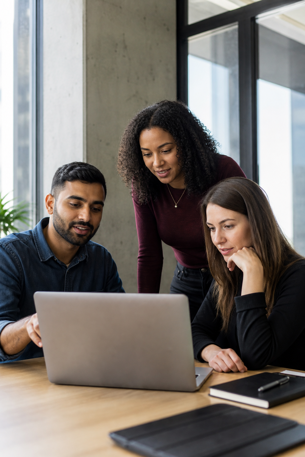 Team collaborating on a digital strategy
