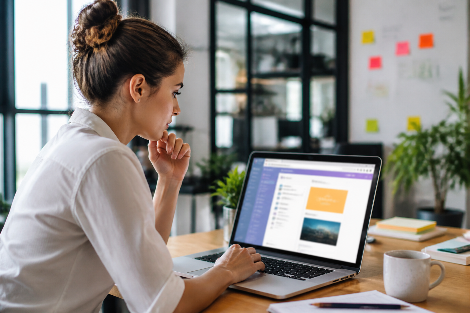Email marketing specialist reviewing a campaign