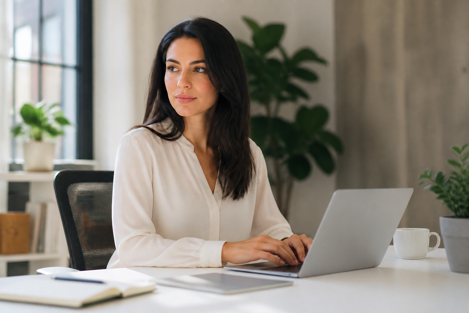 Marketing strategist working on a campaign