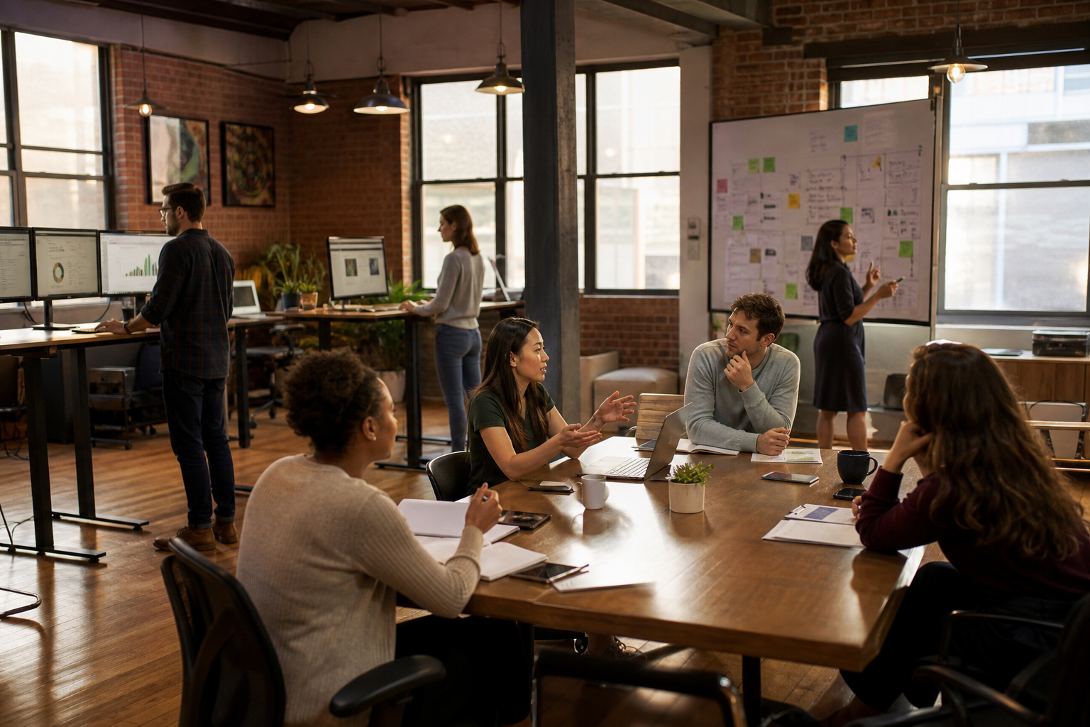 BoostMyAds team collaborating on client campaigns