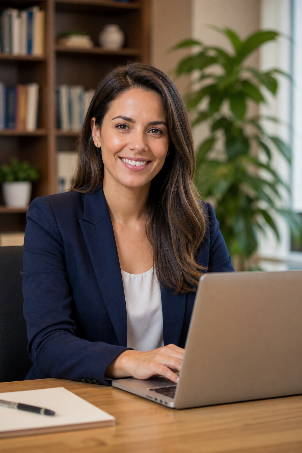 Account strategist reviewing campaign results
